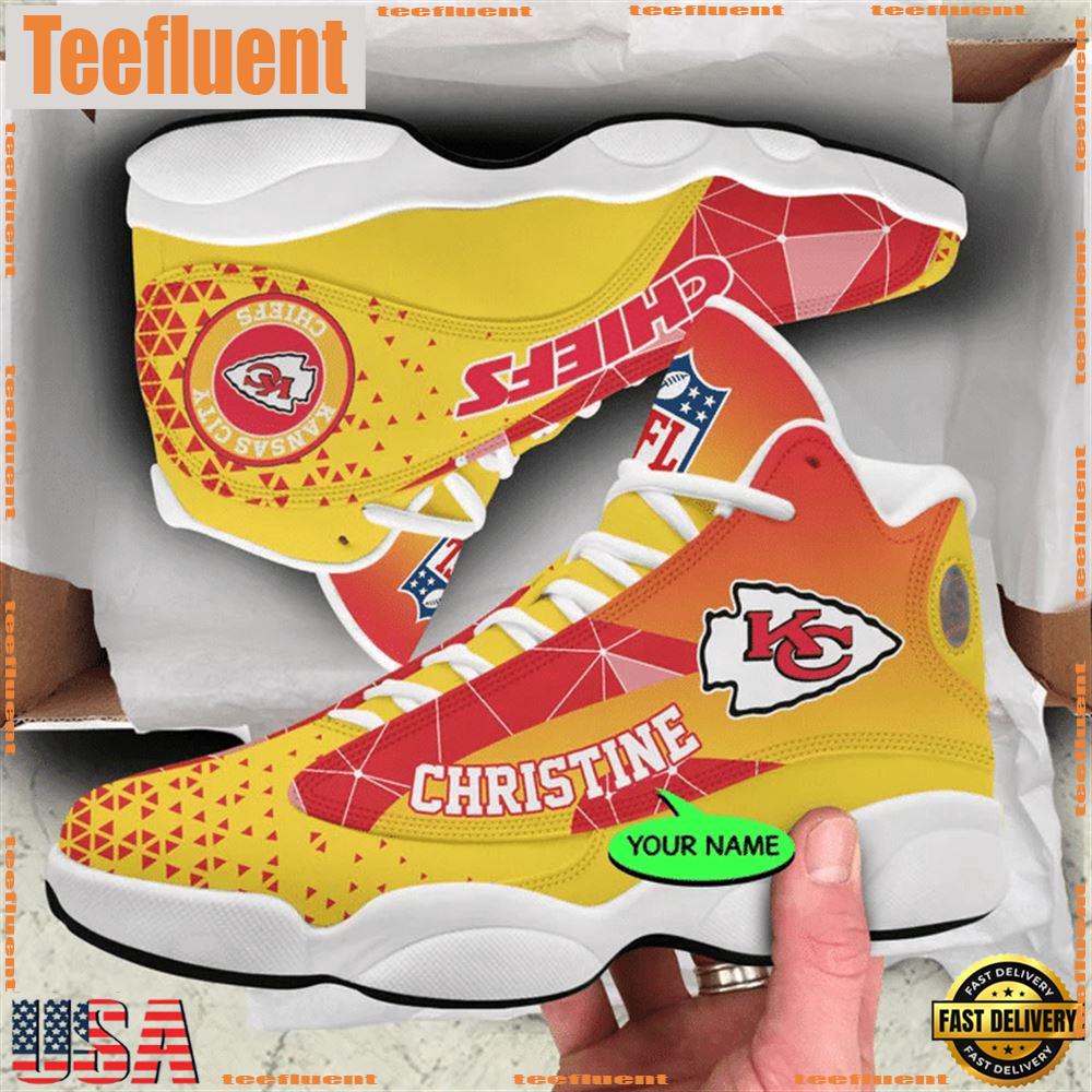 Kansas City Chiefs NFL Personalized Jordan 13 Shoes