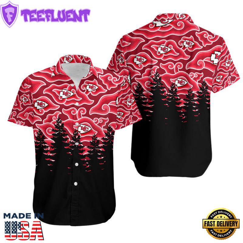 Kansas City Chiefs Ninja Cloud Hawaiian Shirt and Shorts Summer