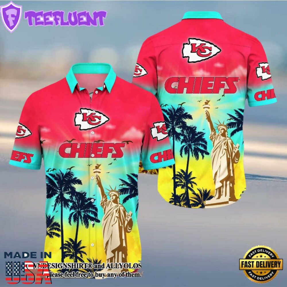 Kansas City Chiefs Statue of Liberty Hawaiian Shirt