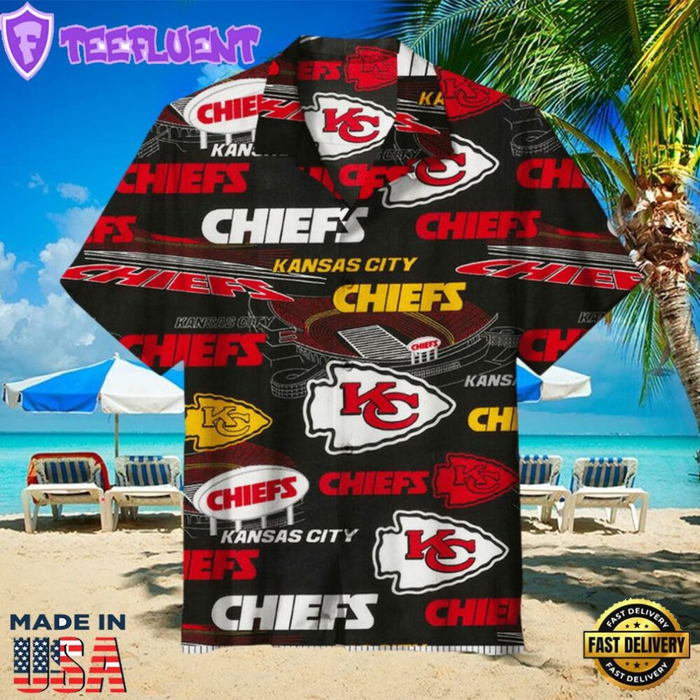 Kansas City Chiefs Studium Aloha Hawaiian Shirt