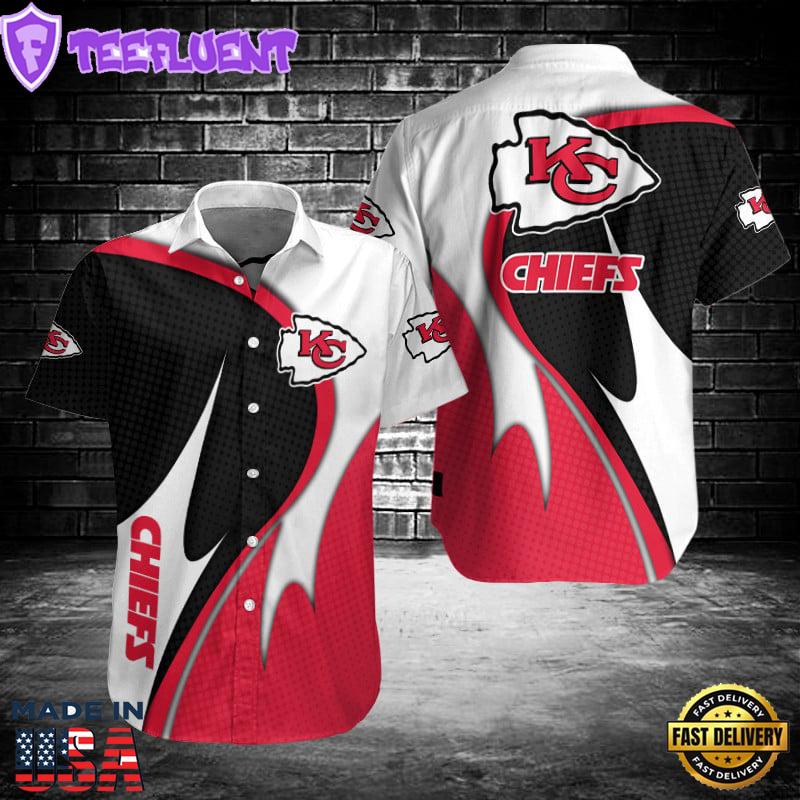 Kansas City Chiefs Swirl Fusion Hawaiian Shirt