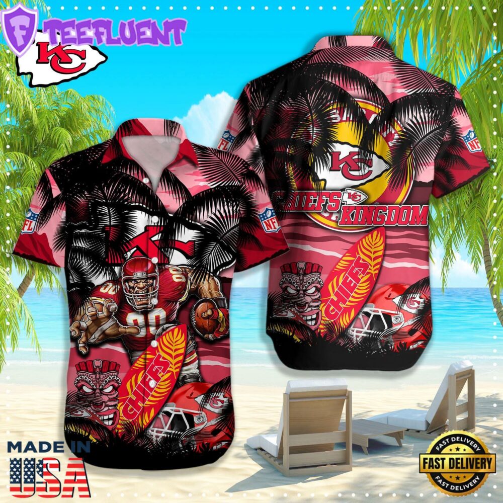 Kansas City Chiefs Tropical Kingdom Hawaiian Shirt