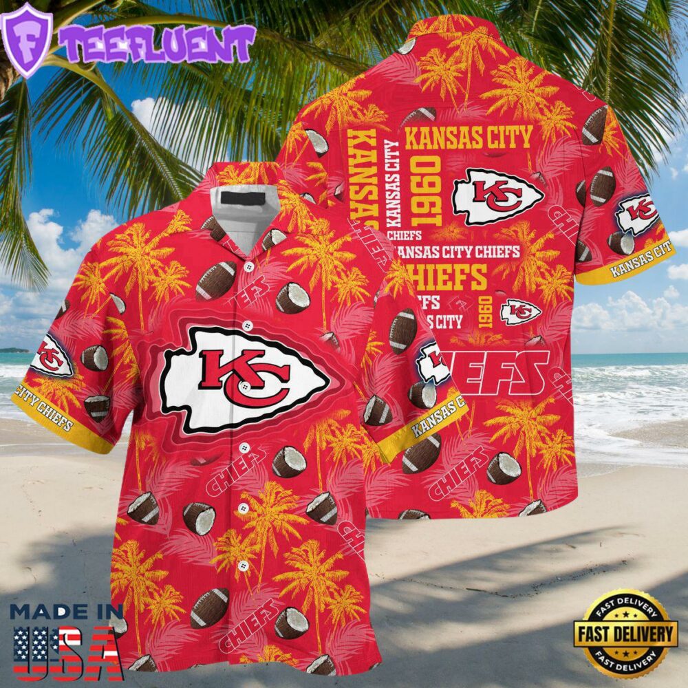 Kansas City Chiefs Tropical Legacy Hawaiian Shirt