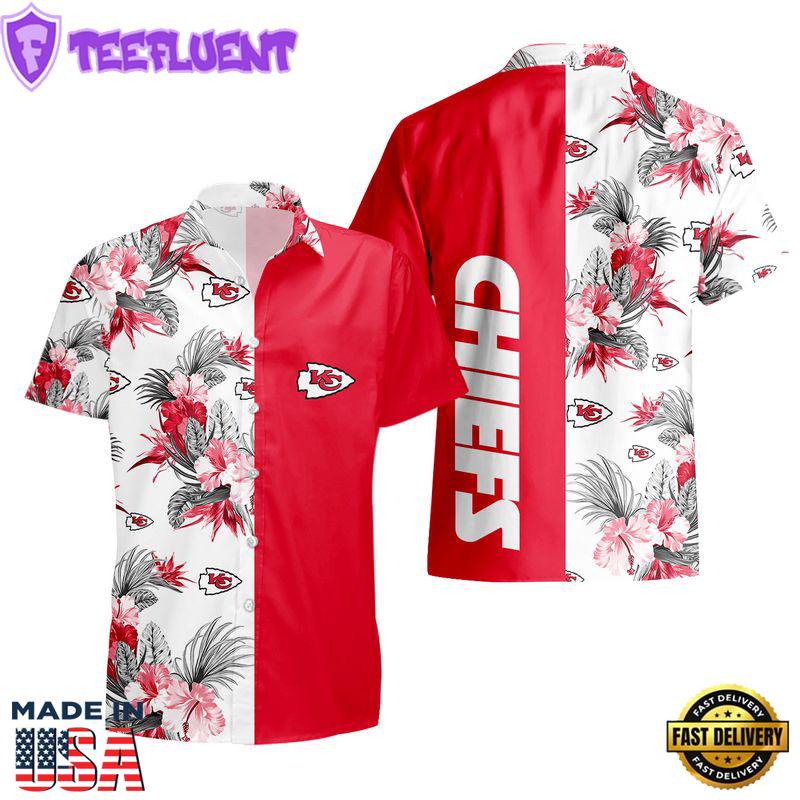 Kansas City Chiefs Tropical Pattern Hawaii Shirt and Shorts Summer NEW021110