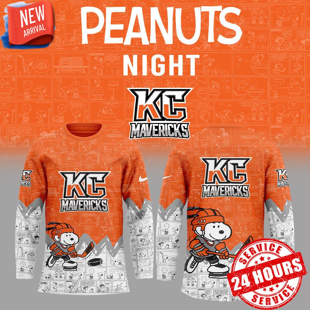 Kansas City Mavericks 75th Anniversary of Peanuts Jersey