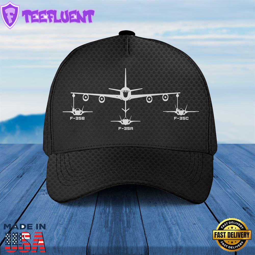 KC-135R refueling F-35A, F-35B, F-35C Baseball Cap