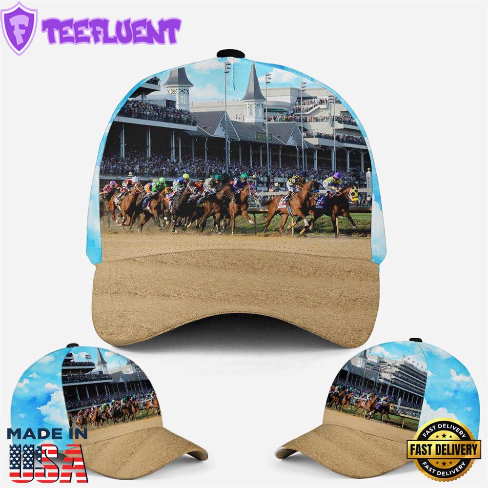 Kentucky Derby Horse Racing Baseball Cap