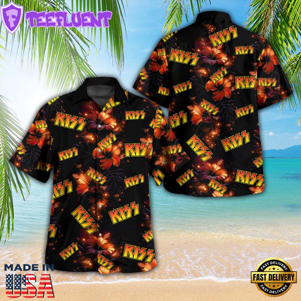 Kiss Band 3D Hawaiian Shirt Gift Fans
