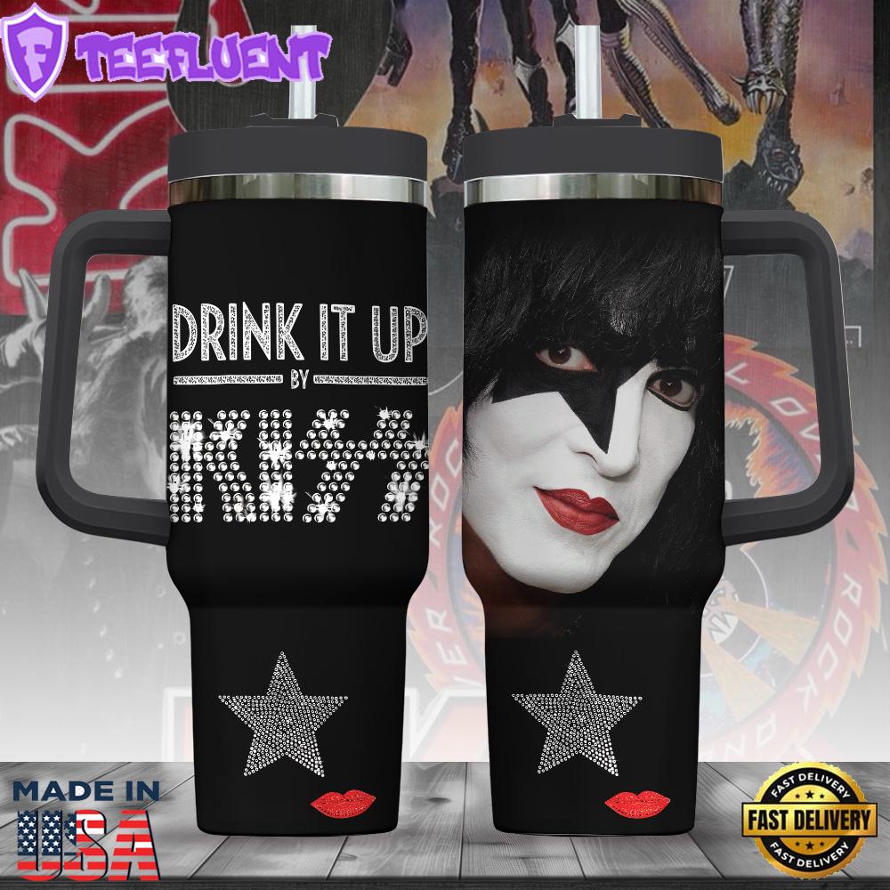 Kiss Band 40oz Stanley Tumbler Gift For Man And Women