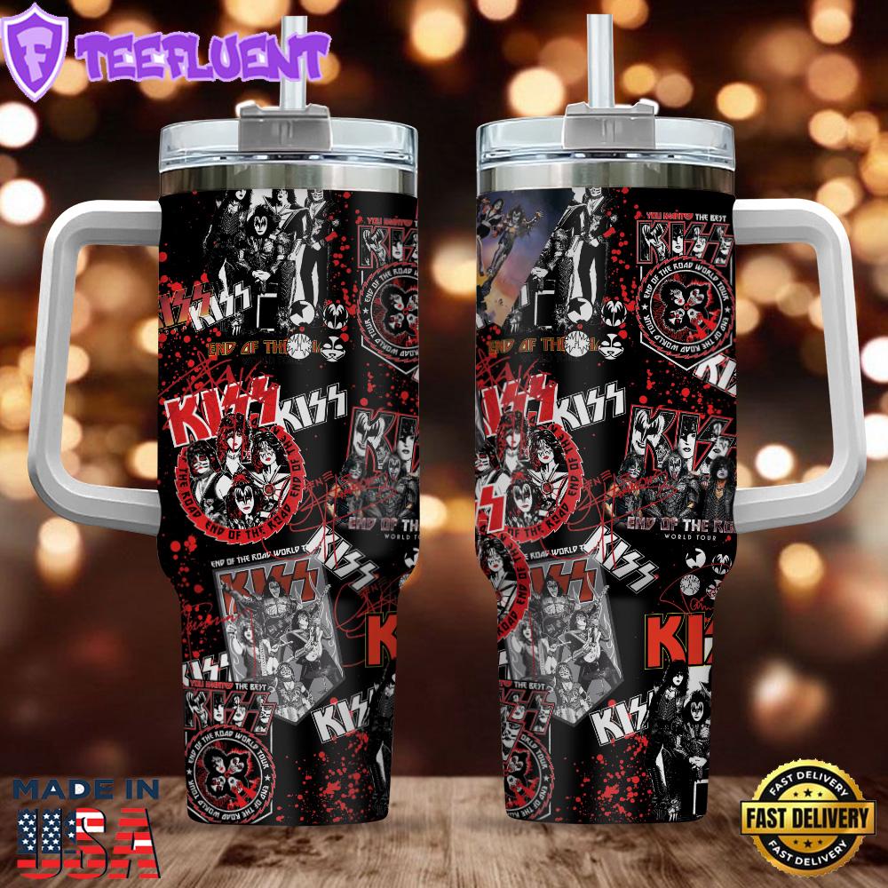Kiss Band 40oz Stanley Tumbler Gift For Man And Women