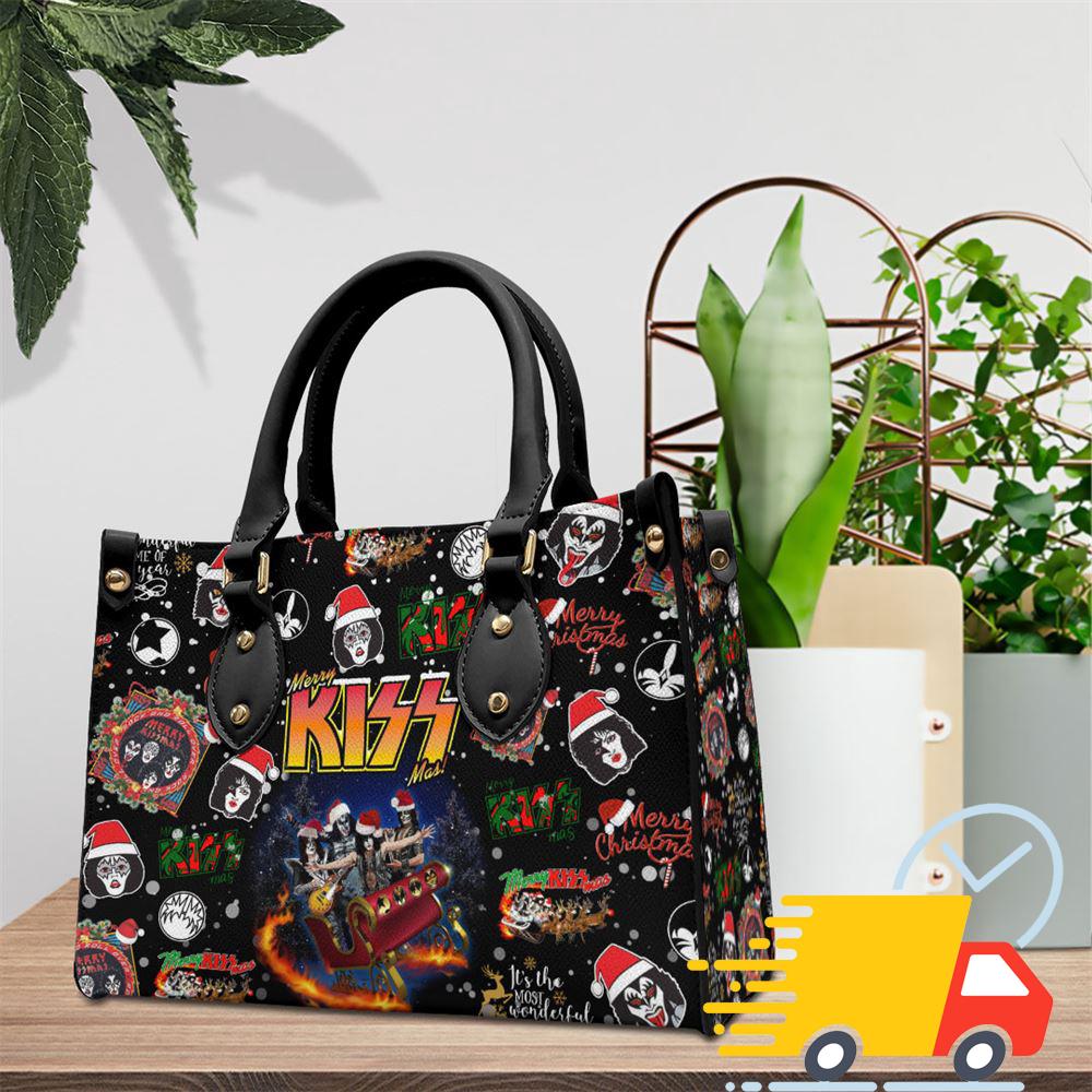 Kiss Band Album Leather HandBag
