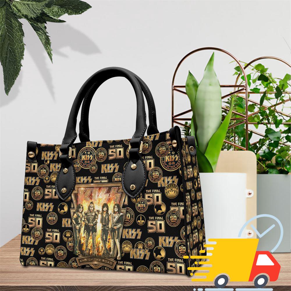 Kiss Band The Rock Music Leather HandBag