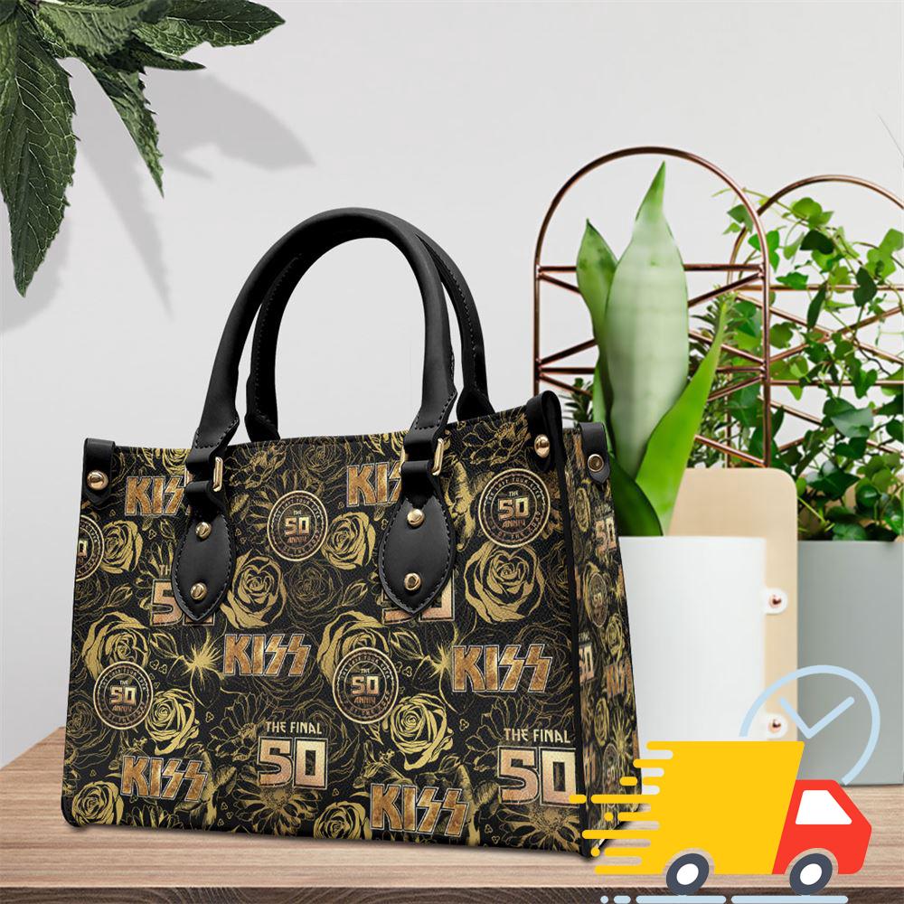 Kiss Show Rock Band Leather HandBag