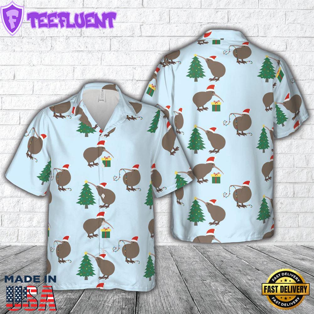 Kiwi bird Christmas Hawaiian Shirt