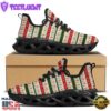 Knitted Christmas Print Pattern Black Max Soul Shoes
