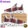 Knitted Christmas Snowman Print Pattern White Max Soul Shoes
