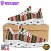 Knitted Christmas Tree Print Pattern White Max Soul Shoes