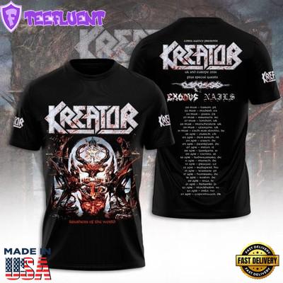Kreator UK & Europa 2026 3D AOP T-Shirt Gift For Fans