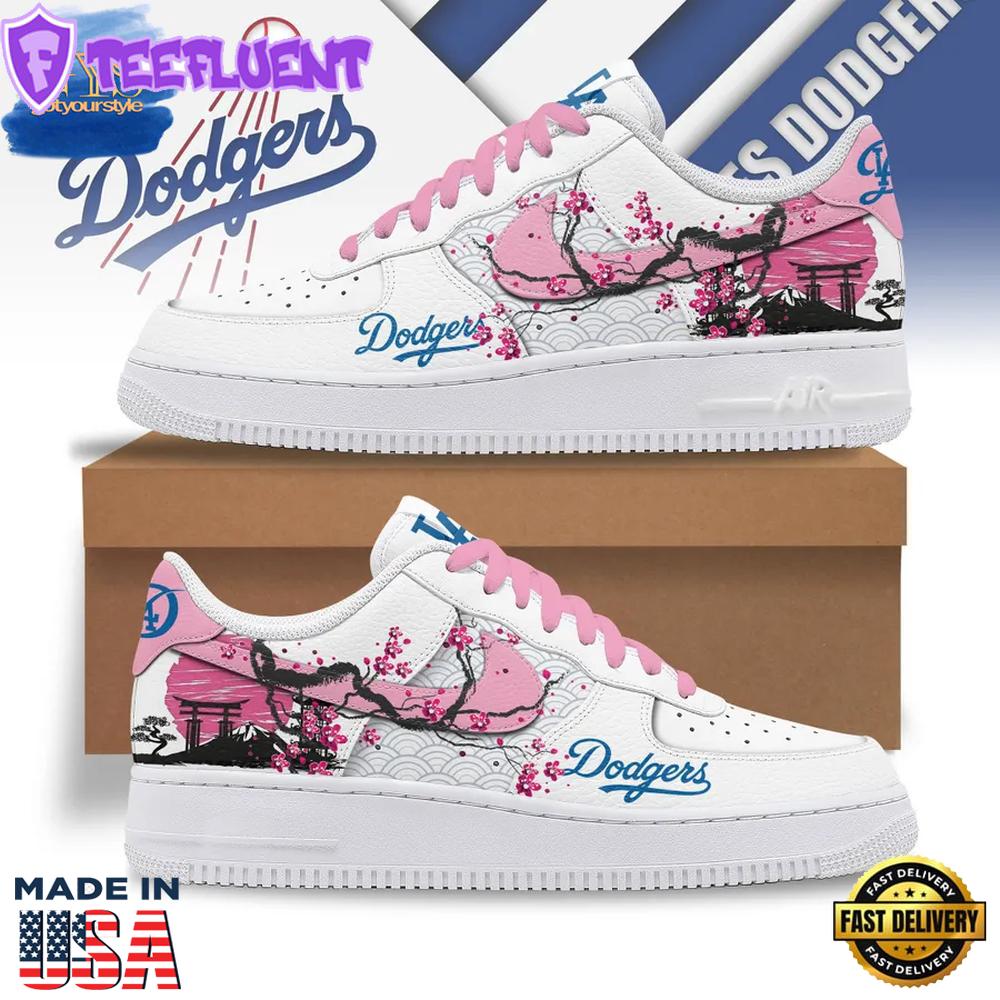 LA Dodgers Cherry Blossom Japanese Limited Edition Air Force 1