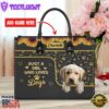 Labrador Retriever Dog Just A Girl Who Loves Dogs Leather Handbag