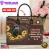 Labrador Retriever Dog Kisses Fix Everything Leather Handbag