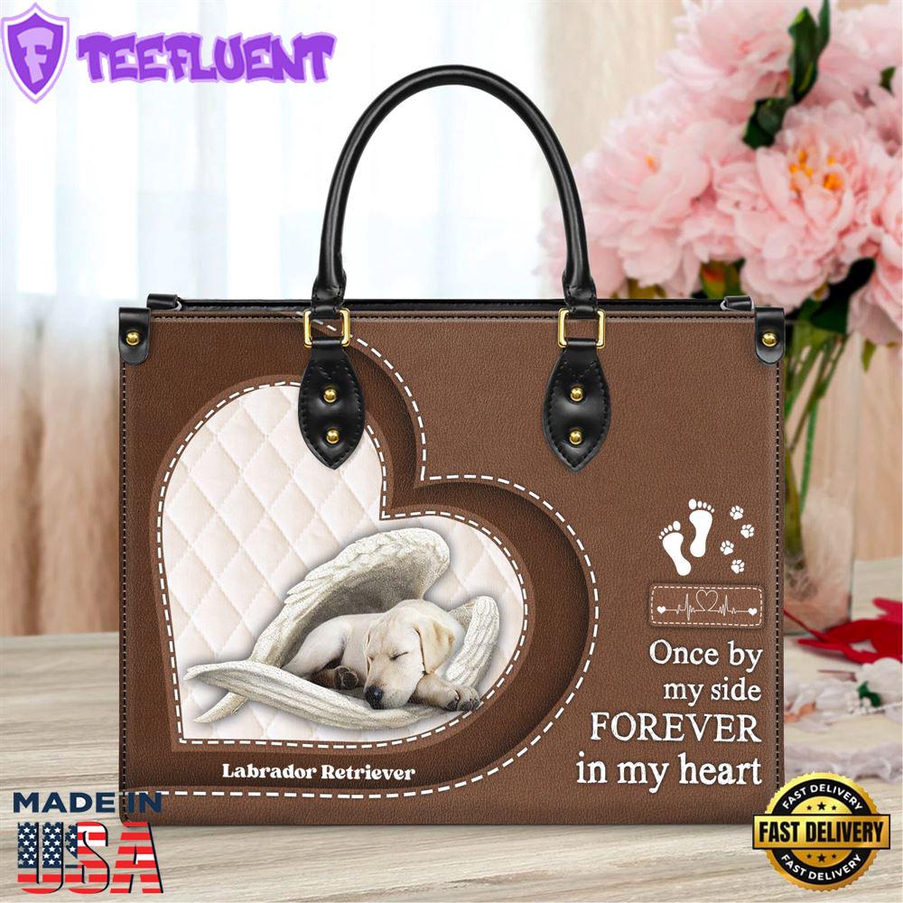 Labrador Retriever In My Heart Leather Bag