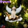 Labrador Retriever On The Hands Of Jesus Ornament, Gift For Christmas