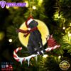 Labrador-Retriever（Black） On The Candy Cane Christmas Ornament, Gift For Christmas