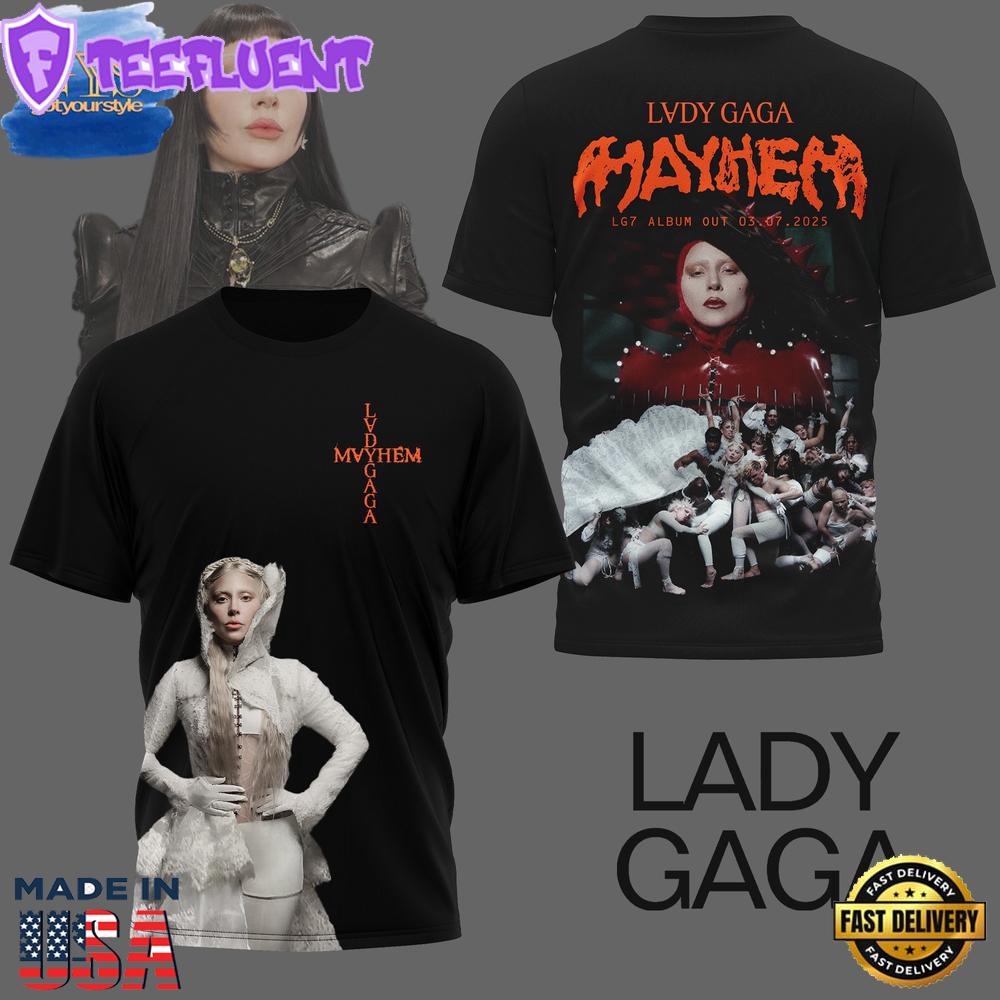 Lady Gaga Mayhem Album Limited Edition T-Shirt