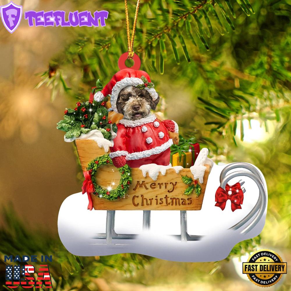 Lagotto Romagnolo Merry Christmas Ornament, Gift For Christmas