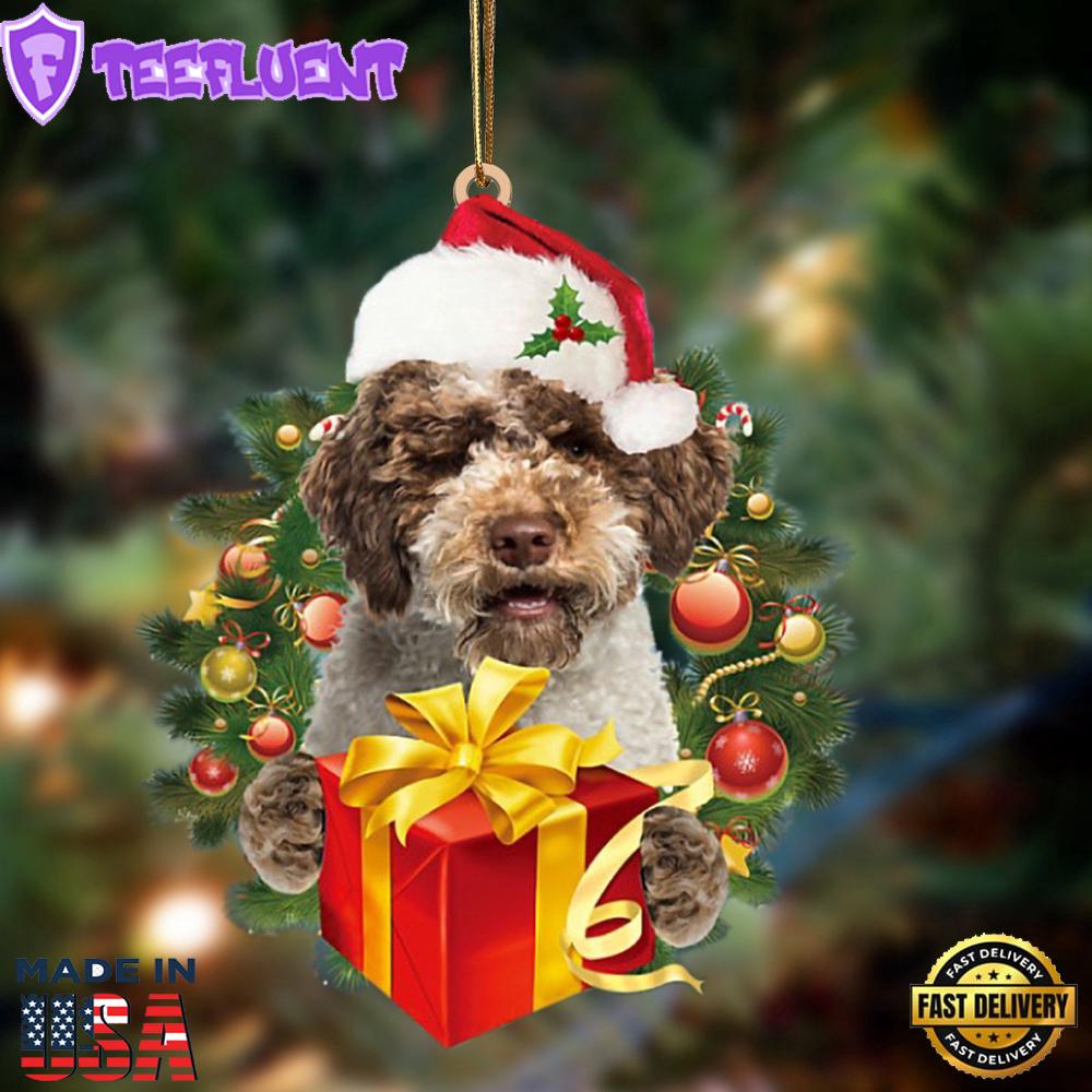 Lagotto Romagnolo-Dogs Give Gifts Hanging Ornament, Gift For Christmas