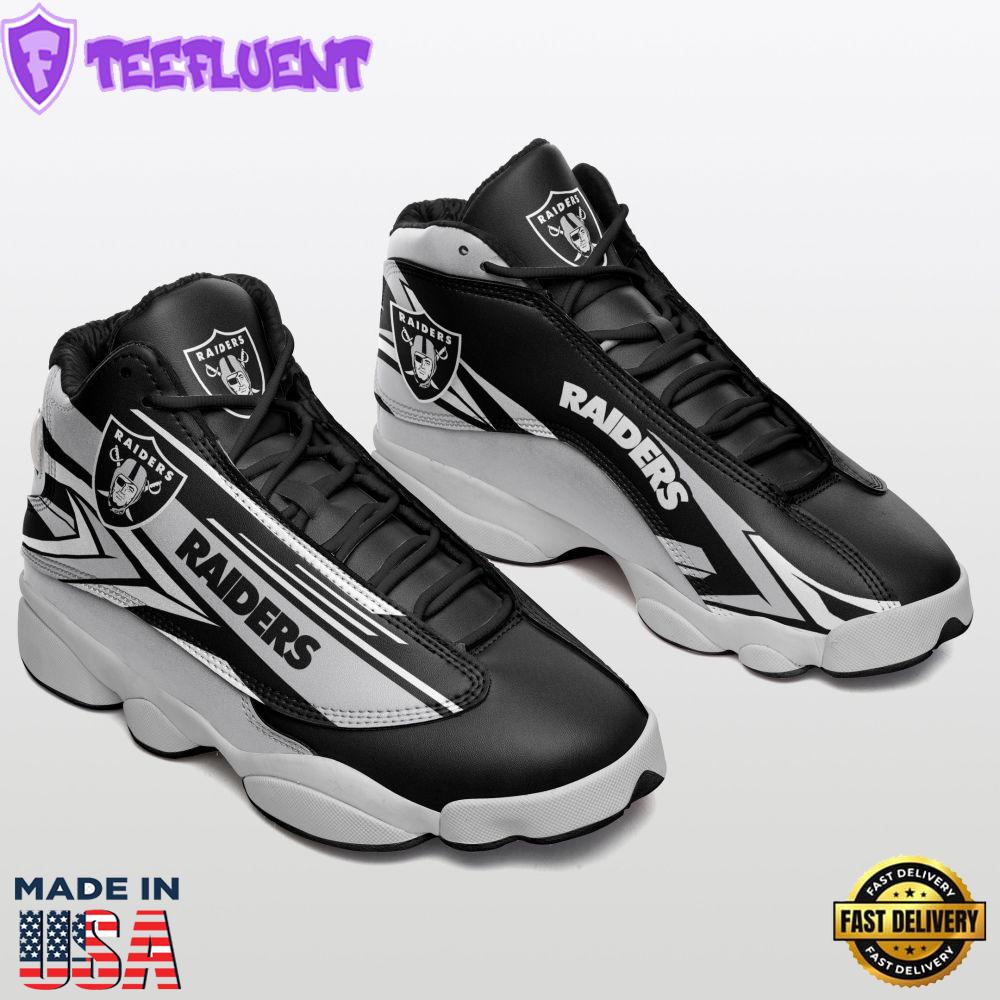 Las Vegas Raiders Air Jordan 13 Sneakers, Gift For Men And Women