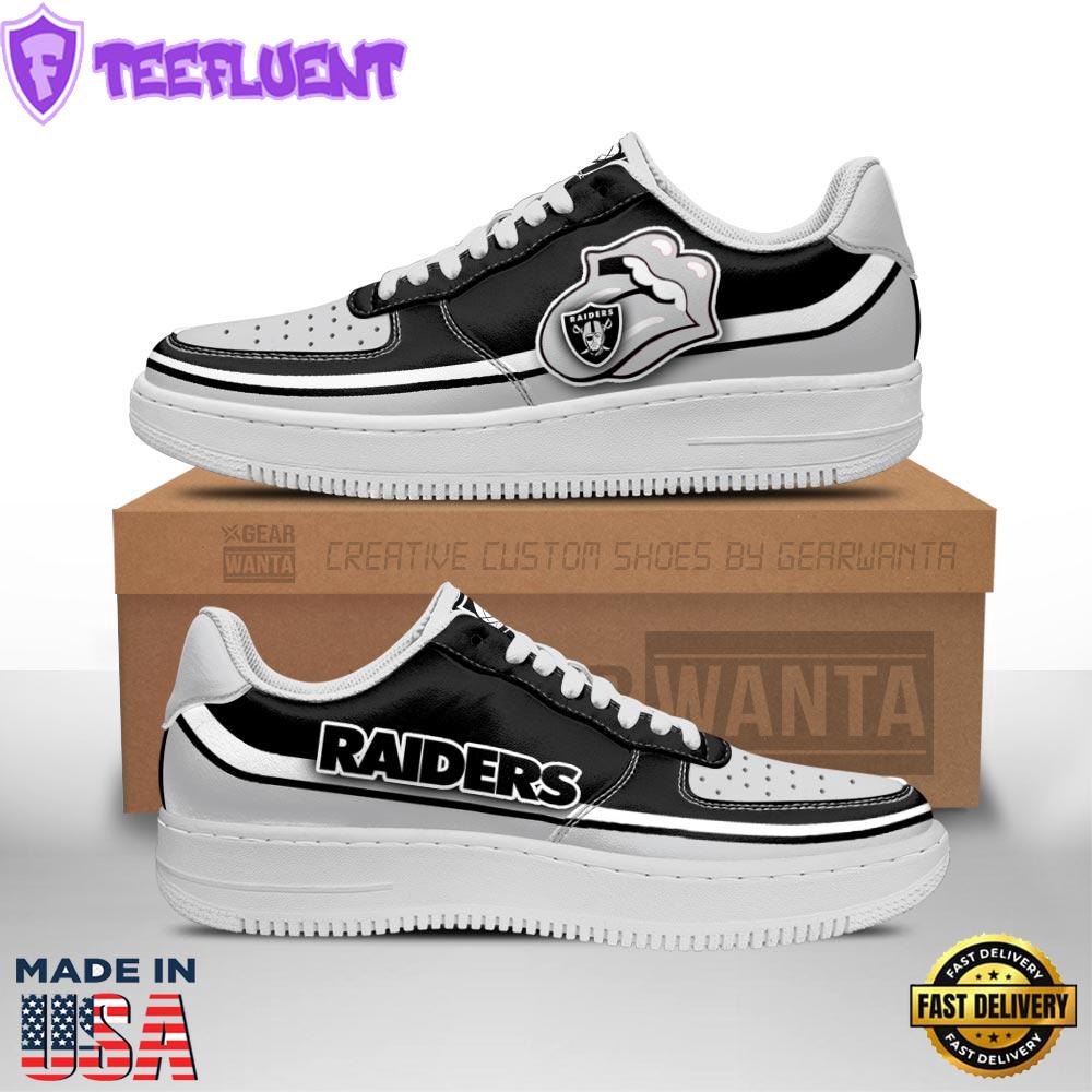 Las Vegas Raiders Air Sneakers Custom Force Shoes Sexy Lips For Fans