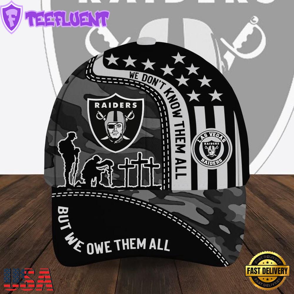 Las Vegas Raiders Memorial Day NFL Team Baseball Cap