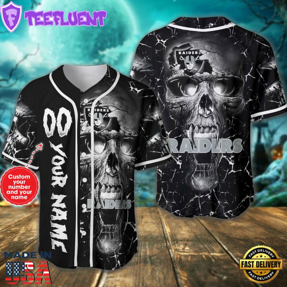 Las Vegas Raiders NFL 3D Personalized Baseball Jersey Shirt For Fans