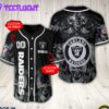 Las Vegas Raiders NFL Baseball Jersey Custom Name And Number Shirt For Fans