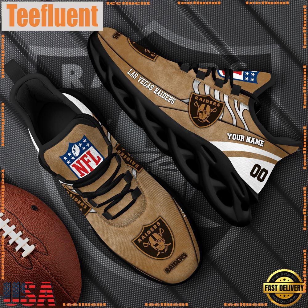 Las Vegas Raiders NFL Clunky Shoes For Fans Custom Name And Number