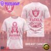 Las Vegas Raiders NFL Hope Strength Support Breast Cancer 3D T-Shirt