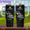 Las Vegas Raiders NFL Mickey Mouse Custom Stanley Quencher 40oz Stainless Steel Tumbler With Handle