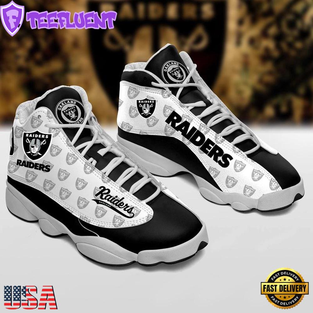 Las Vegas Raiders NFL Ver 1 Air Jordan 13 Sneaker - Gift For Fans