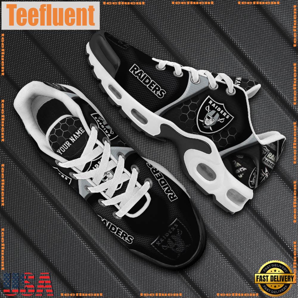 Las Vegas Raiders Tn Shoes Personalized Your Name, Football Team Shoes