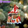 Leonberger With Mushroom House Christmas Ornament, Gift For Christmas