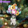 Lhasa Apso With Balloons Christmas Ornament, Gift For Christmas