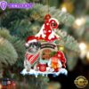 Lhasa-Apso With Mushroom House Christmas Ornament, Gift For Christmas