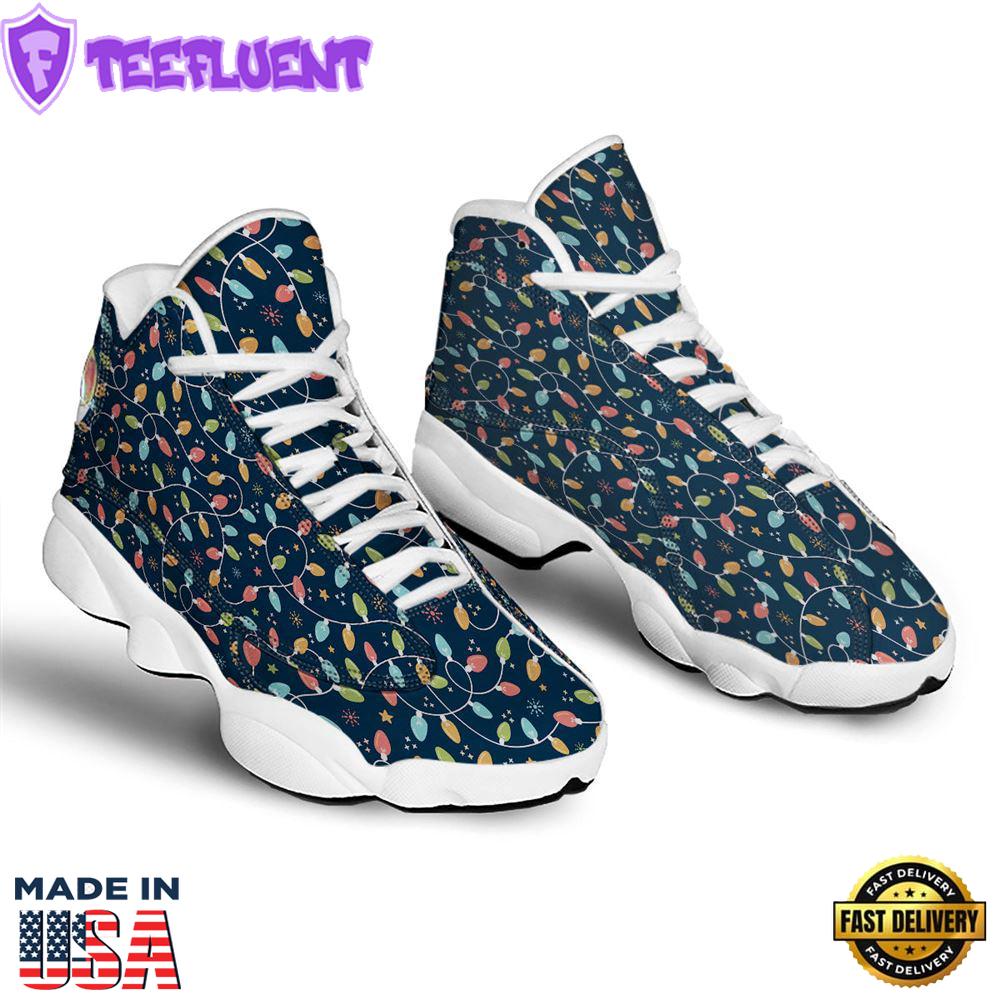 Lights Merry Christmas Print Pattern Jd13 Shoes For Men Women