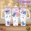 Lilo and Stitch Valentine Stainless Steel Tumbler 40Oz With Handle