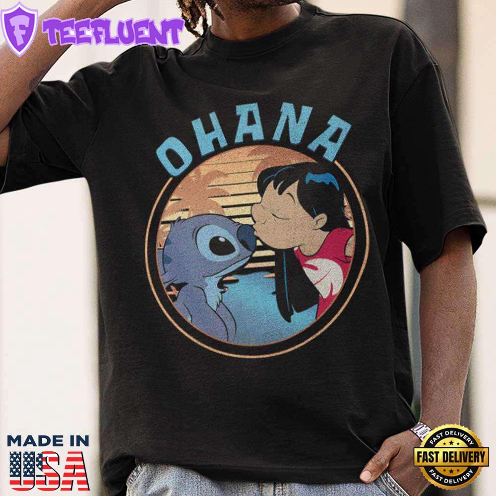 Lilo & Stitch Ohana Portrait T-Shirt Disney
