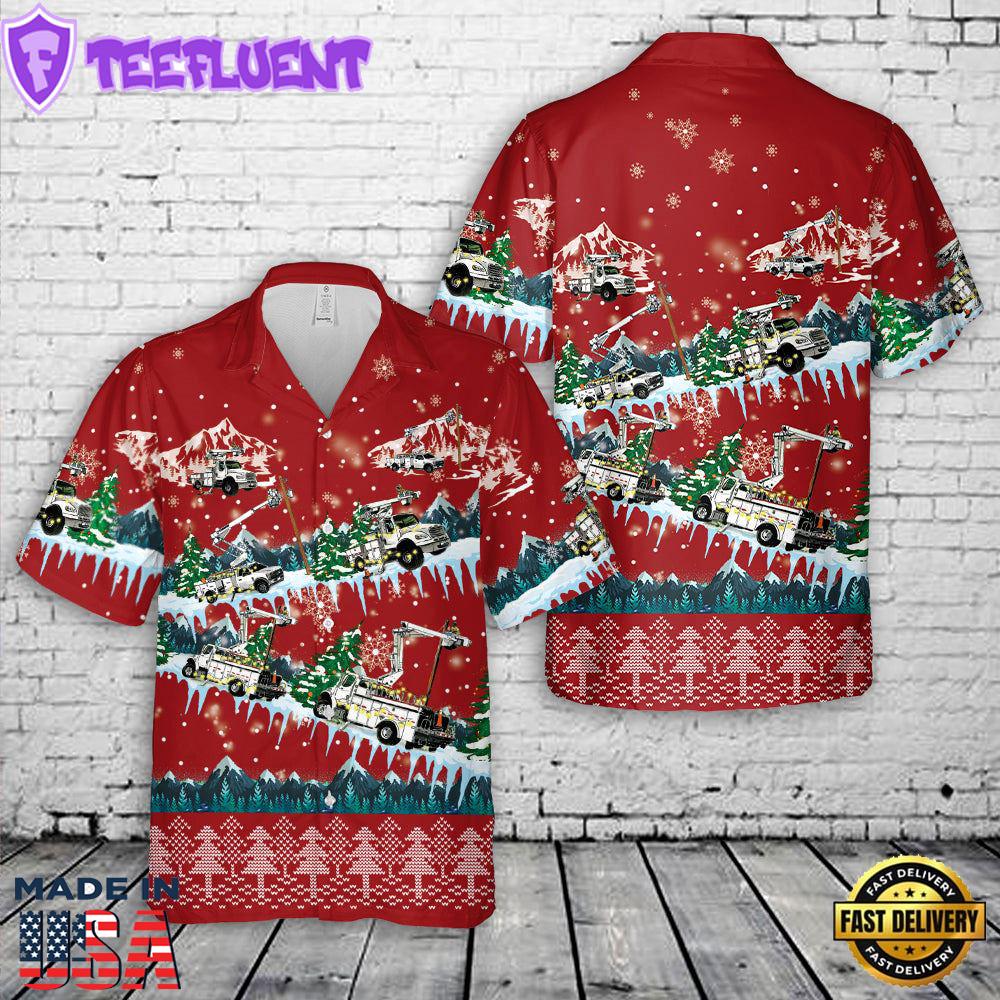 Limen Bucket Trucks Chrismas Hawaiian Shirt