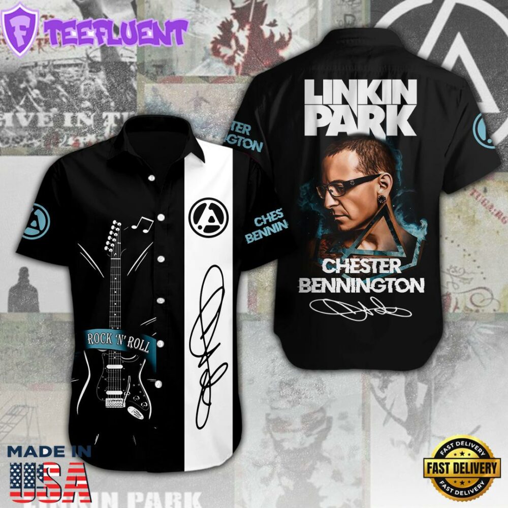 Linkin Park Short Sleeve Dress Shirt For Man And Women