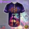 Lion Colorful Jesus Is My Savior Custom Baseball Jersey
